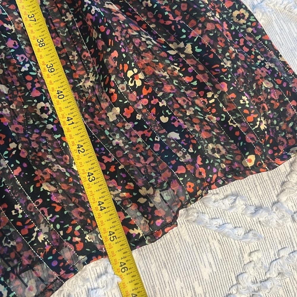 Babydoll Dress Puffed Sleeve Floral Multicolor | S - Picture 10 of 10